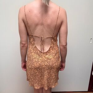 RESA Hailey Slip Dress: Cheetah-ish print